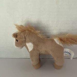 Wishpets Joey Tan and White Horse Pony Tiny Plush Stuffed Animal Toy 4"